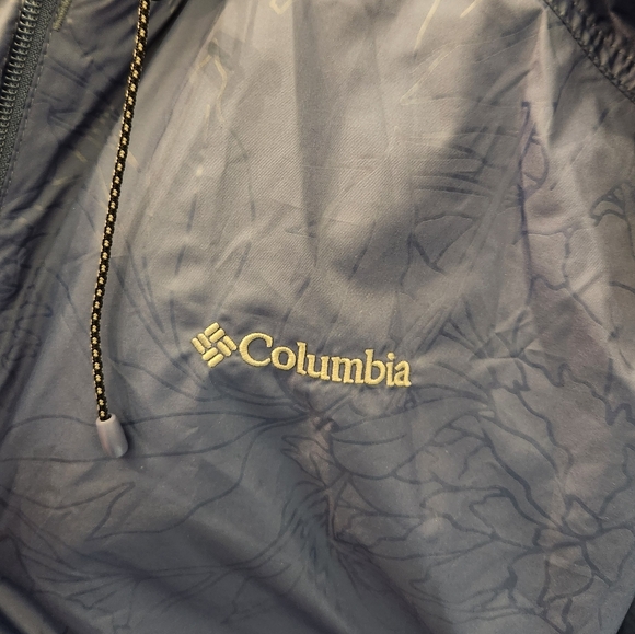 Columbia Lightweight Blue Hooded Auroras Wake Raincoat/Jacket Womens SZ 1X - Picture 11 of 16